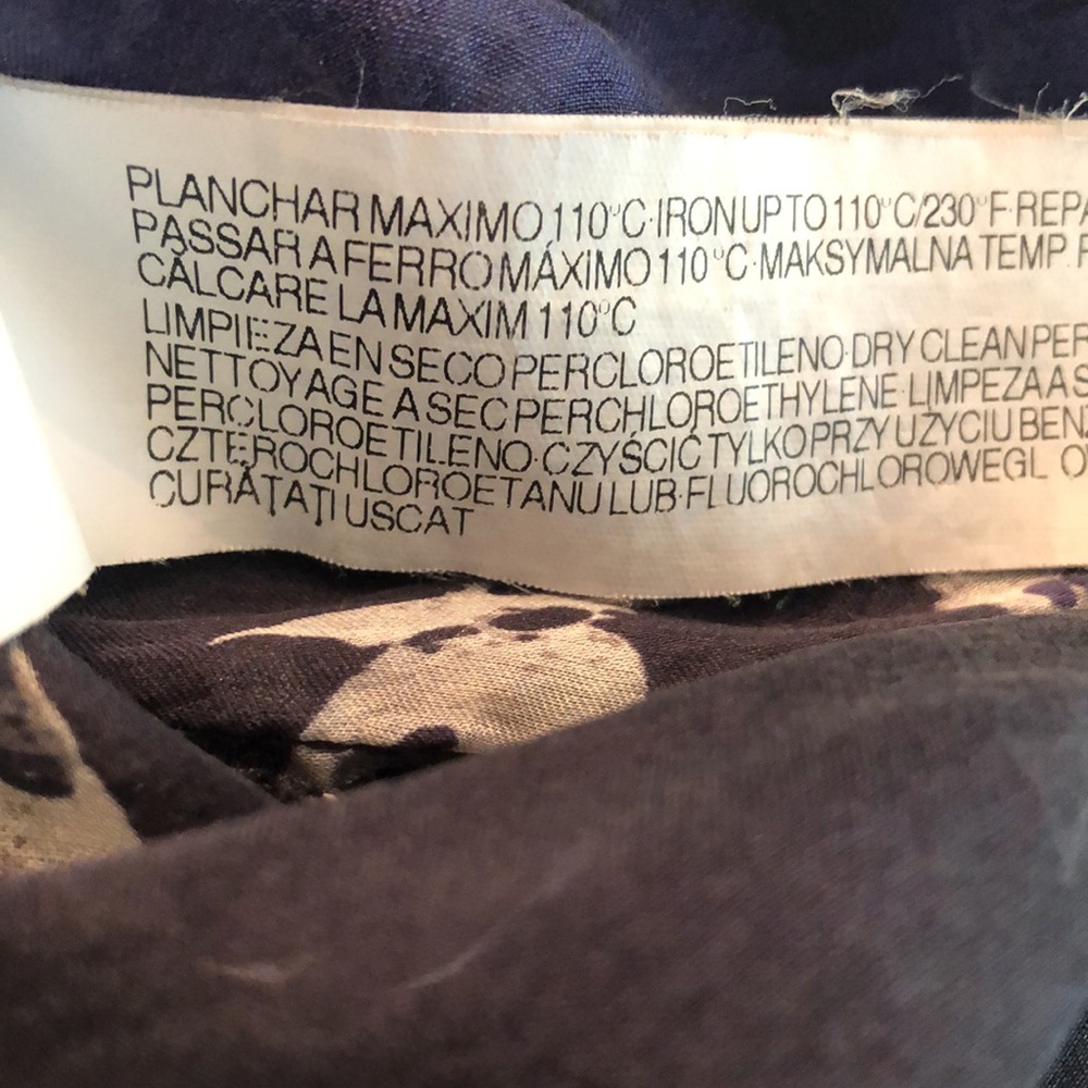 Zara Black and Purple Floral Blouse - Picture 14 of 14